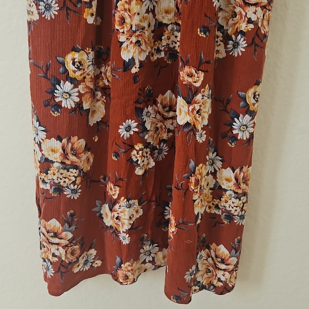 Xhilaration Brown and Black Patterned Dress - Picture 8 of 8